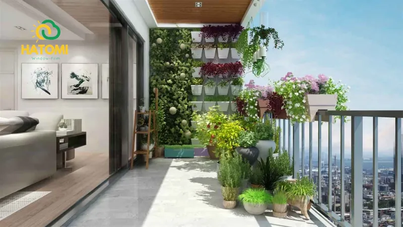 Chồng nhiều cây xanh