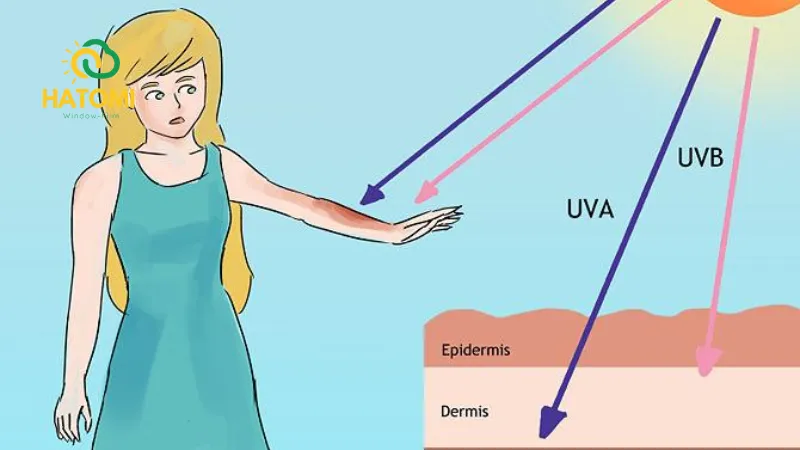Chống tia bức xạ tia UV bảo vệ da