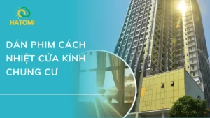 Dán phim cách nhiệt cửa kính chung cư, căn hộ chi phí thấp